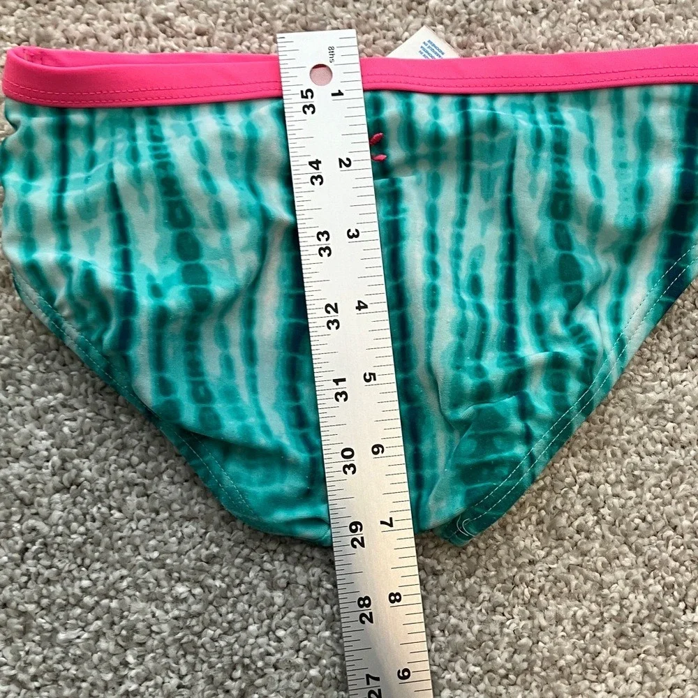 Justice Girls Size 6 Teal and Pink Kids Swim‎ Bikini